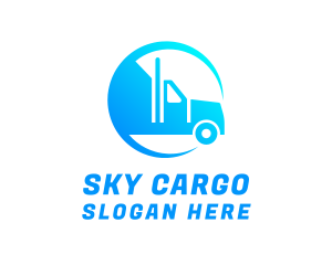 Cargo Shipping Truck logo design