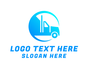 Cargo Shipping Truck Logo