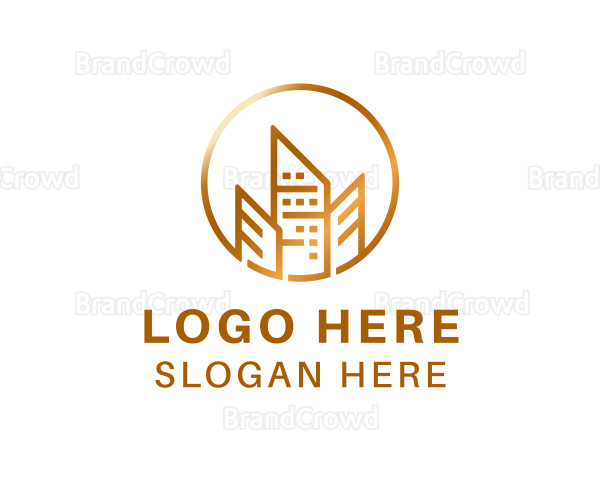 Skyscraper Architect Building Logo