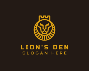 Lion - Royal Lion Crown logo design