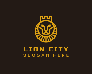 Royal Lion Crown logo design