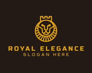 Regalia - Royal Lion Crown logo design