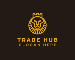 Trade - Royal Lion Crown logo design