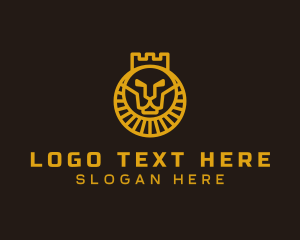 Regal - Royal Lion Crown logo design