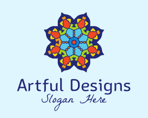 Flower Garden Tile  logo design