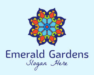 Flower Garden Tile  logo design