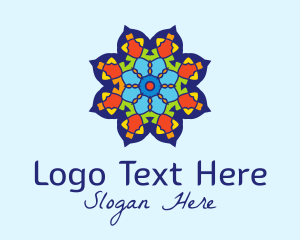 Fractal - Flower Garden Tile logo design