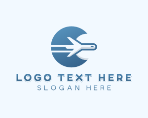 Logistics - Airplane Flight Travel logo design