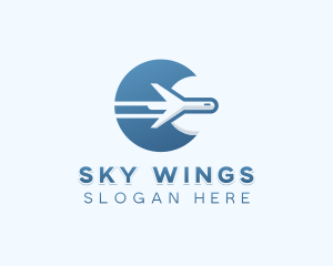 Airplane Flight Travel logo design