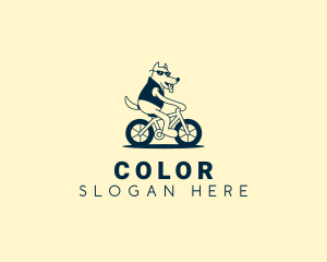 Apparel - Cartoon Bicycle Dog logo design