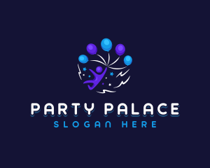 Kids Balloon Party logo design