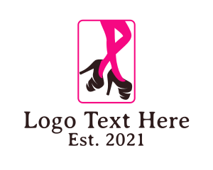 Minimalist - Sexy Legs High Heels logo design
