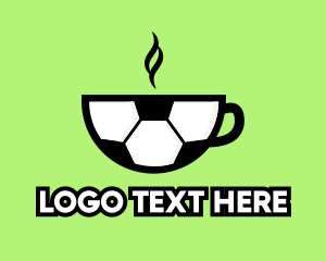 Goal - Soccer Ball Coffee Cafe logo design