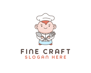 Baby Chef Cooking logo design