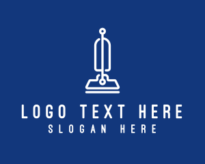 White - Modern Vacuum Cleaner logo design