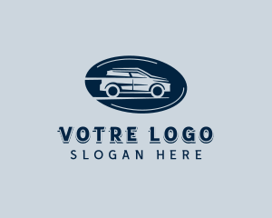 SUV Car Rideshare Logo