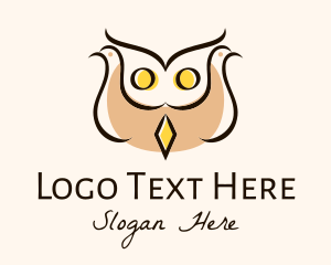 Dove - Dove Owl Bird logo design