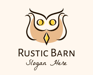 Dove Owl Bird logo design