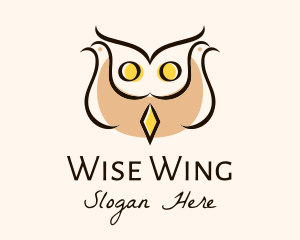 Dove Owl Bird logo design