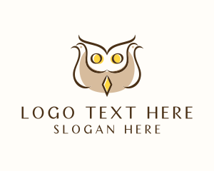 Avian - Dove Owl Aviary logo design