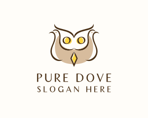 Dove Owl Aviary logo design