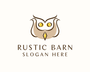 Dove Owl Aviary logo design