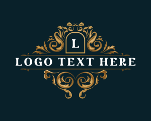Event - Floral Emblem Leaf logo design