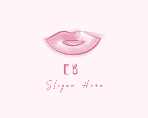 Cover Girl - Beauty Watercolor Lips logo design