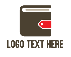 For Sale - Wallet Book Tag logo design