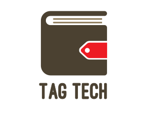 Tag - Wallet Book Tag logo design