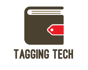 Wallet Book Tag logo design