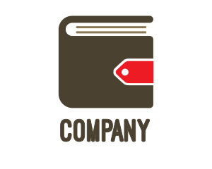 Education - Wallet Book Tag logo design