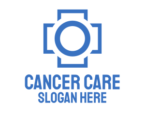 Oncology - Medical Imaging Camera Cross logo design