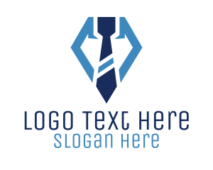 Necktie - Blue Collar Diamond logo design