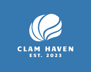 Clam - Sea Wave Shell logo design