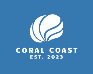 Coral - Sea Wave Shell logo design