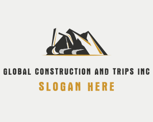  Mountain Excavation Machinery Logo