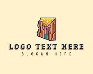 Saguaro Cactus - Arizona Grand Canyon logo design