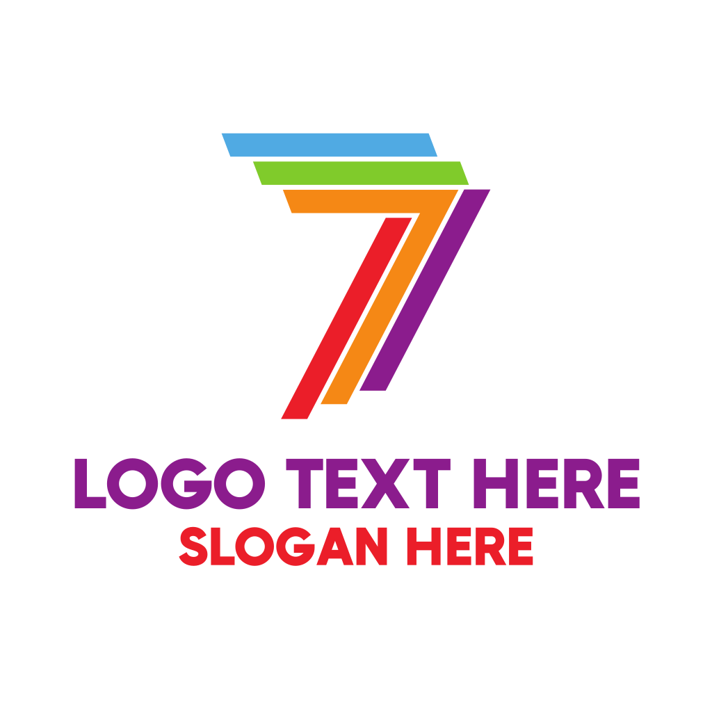 Colorful Number 7 Logo | BrandCrowd Logo Maker
