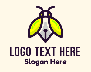 Bug Writing Pen Logo