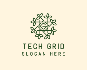 Grid - Vine Trellis Letter G logo design