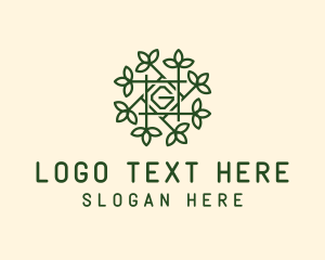 Leaf - Vine Trellis Letter G logo design