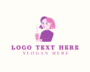 Food Blog - Foodie Woman Cafe logo design