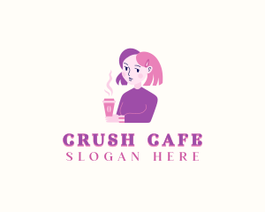 Girl Woman Cafe logo design