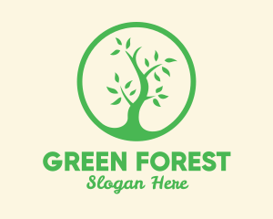 Forest Tree Environment logo design