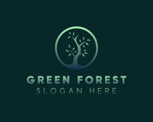 Forest Tree Environment logo design