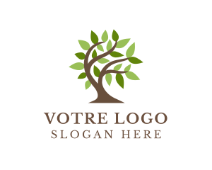 Natural Organic Tree Logo