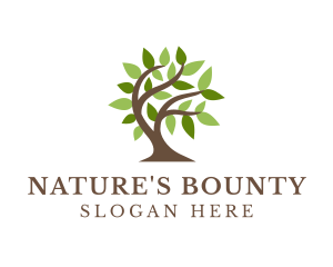 Natural Organic Tree logo design