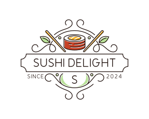 Culinary Sushi Restaurant logo design