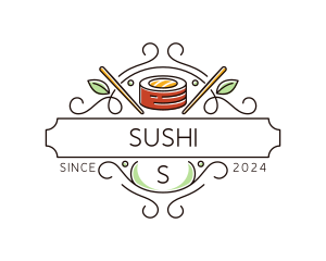 Culinary Sushi Restaurant logo design